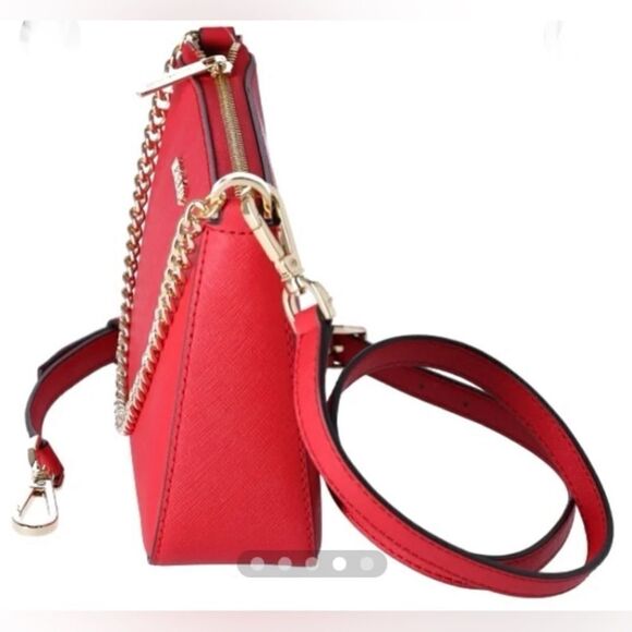 Michael Kors Jet Set Medium Saffiano Leather Crossbody Bag - Picture 13 of 14